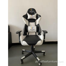 Cena hurtowa Office Racing Leather Gamer Gaming Chair z podnóżkiem